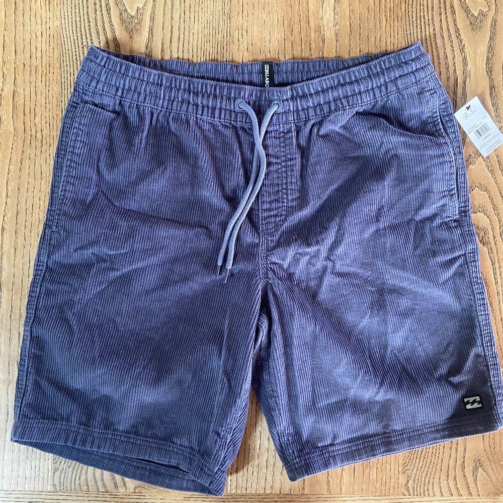 NWT Billabong Mike EW Short 20 Corduroy Shorts - DEN - Large
